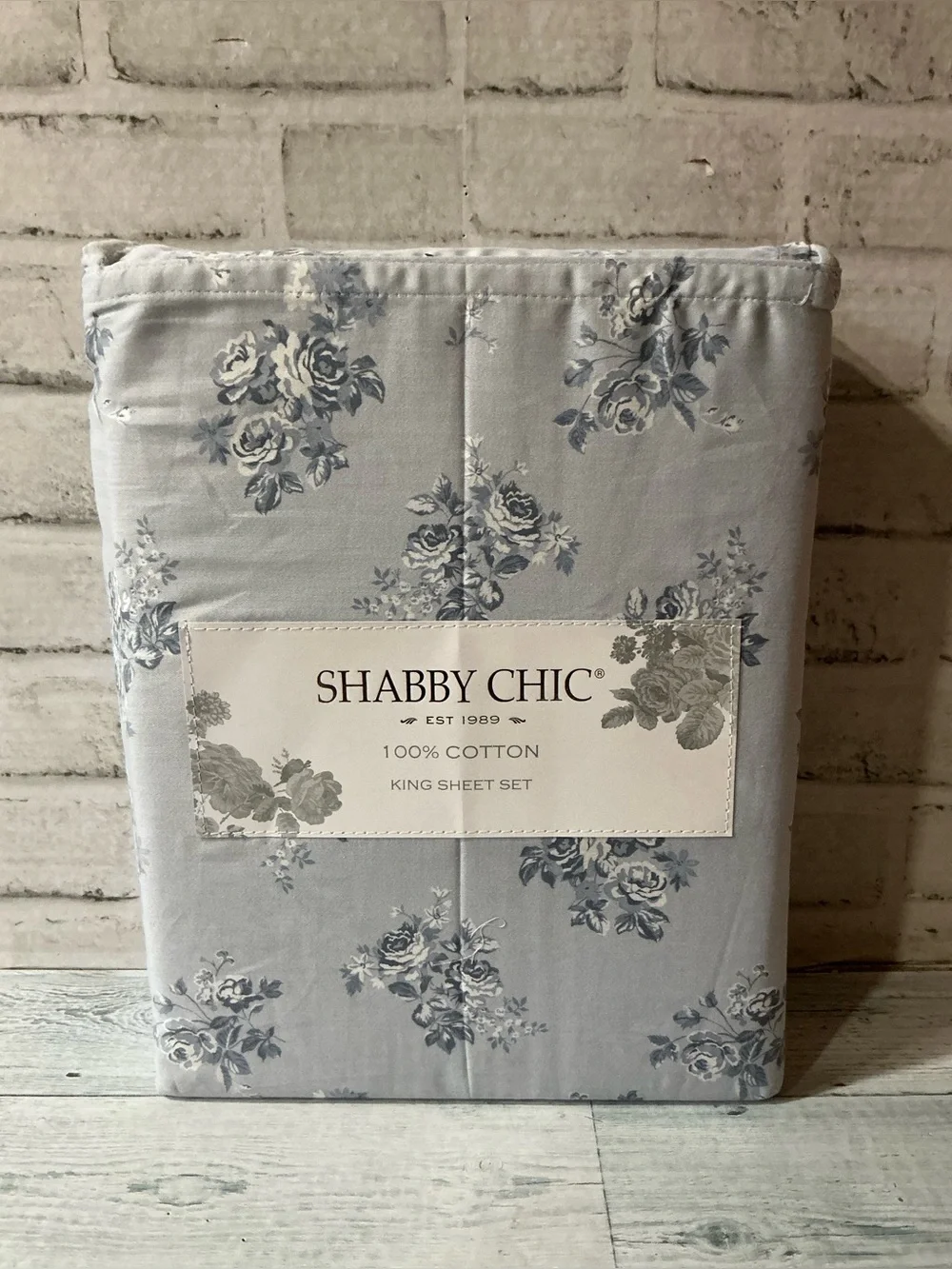 Shabby Chic 4Pc King Size Cotton Floral Sheet Set
